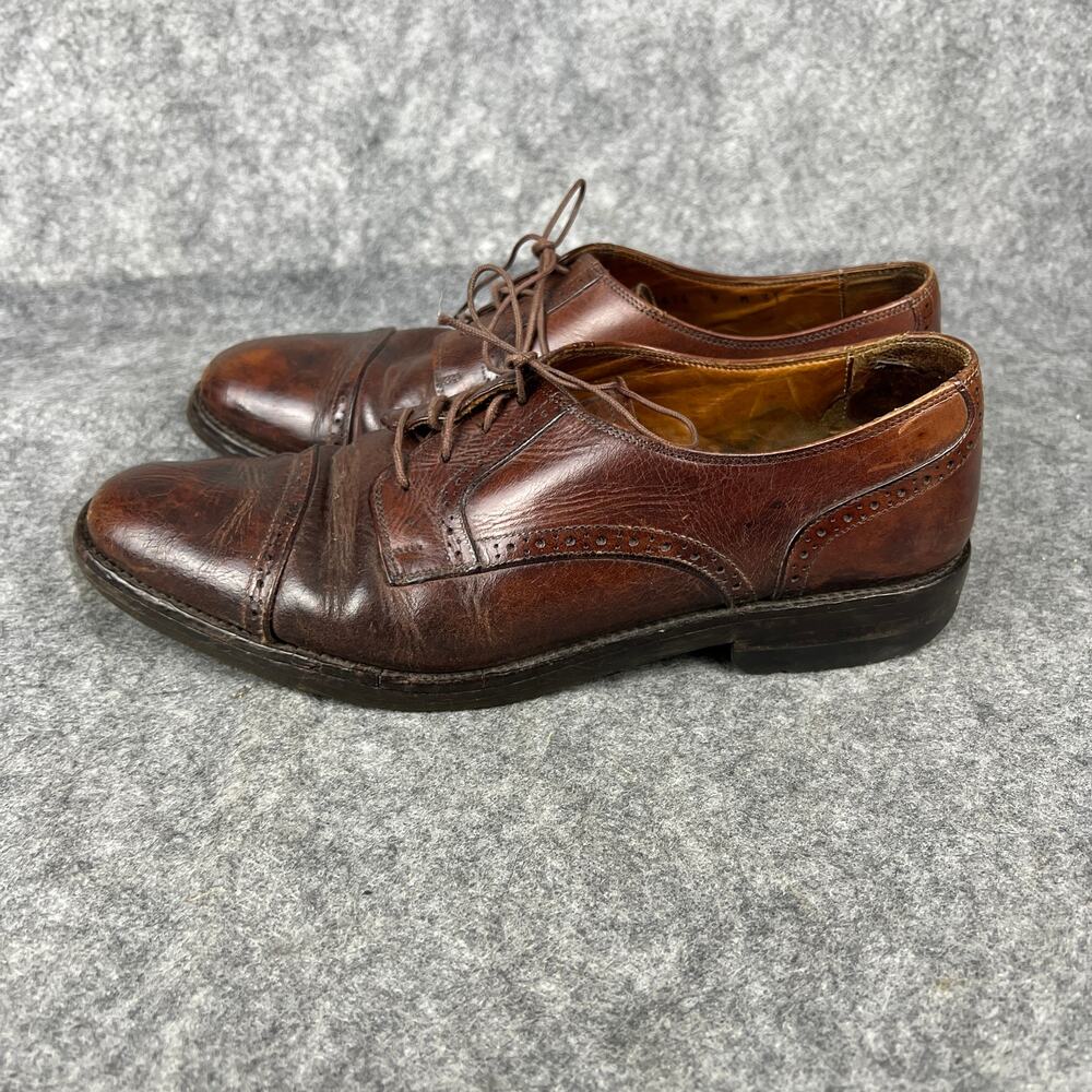 COLE HAAN Oxford Cap Toe Brown Leather Shoes Size 9
